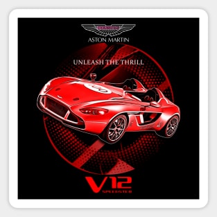 Aston Martin V12 Speedster Sport Car Magnet